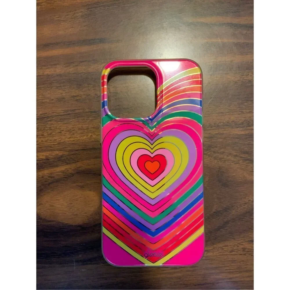 iPhone 14 Pro Max Sonix Colorful Heart Rainbow Case with MagSafe